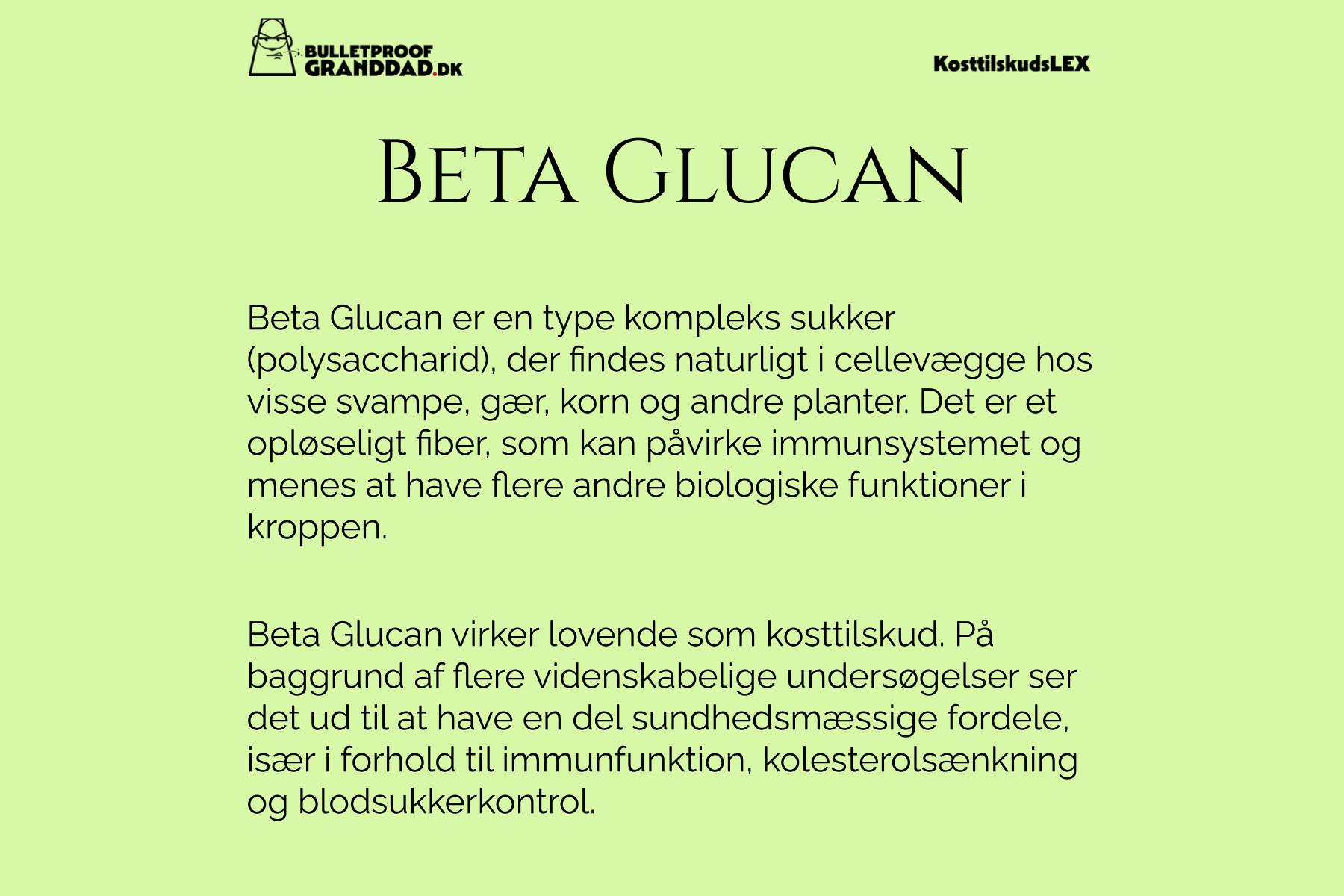 Beta Glucan