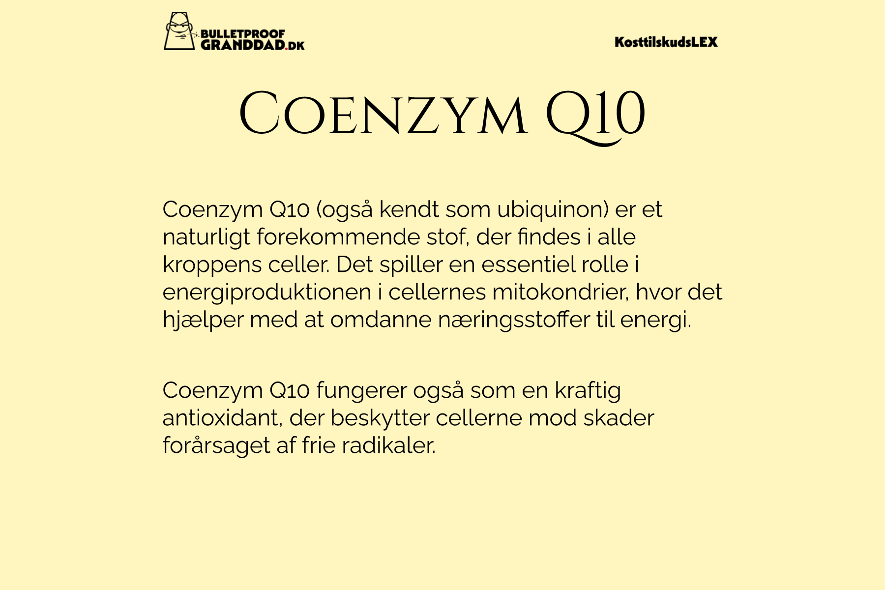 Coenzym Q10