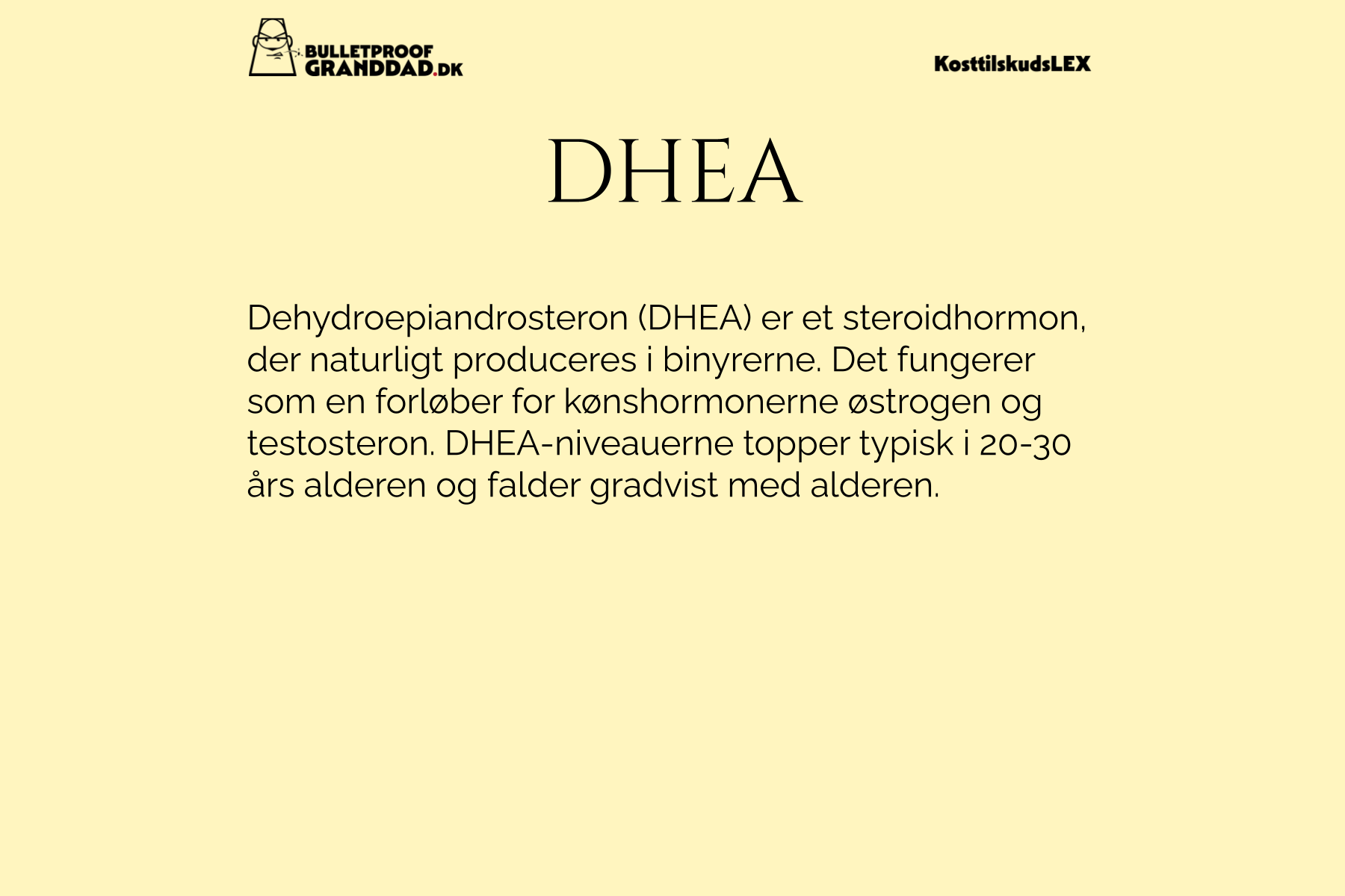 DHEA (Dehydroepiandrosteron)