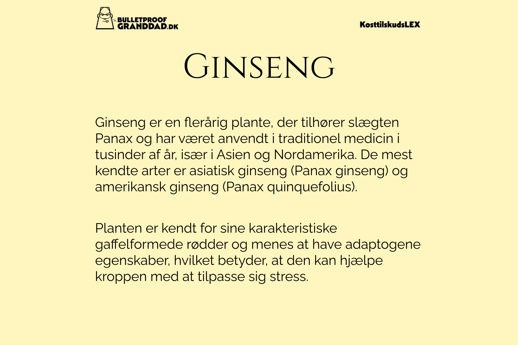 Ginseng
