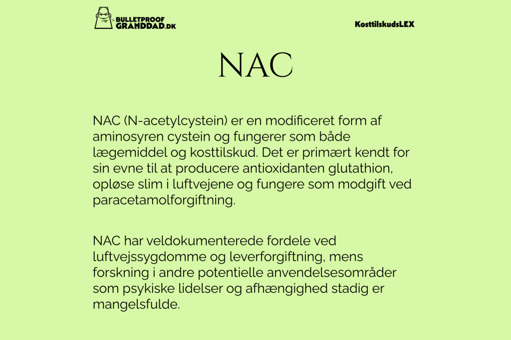 KosttilskudsLEX: NAC